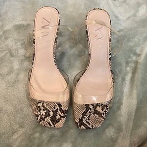 Zara Snakeskin Heels